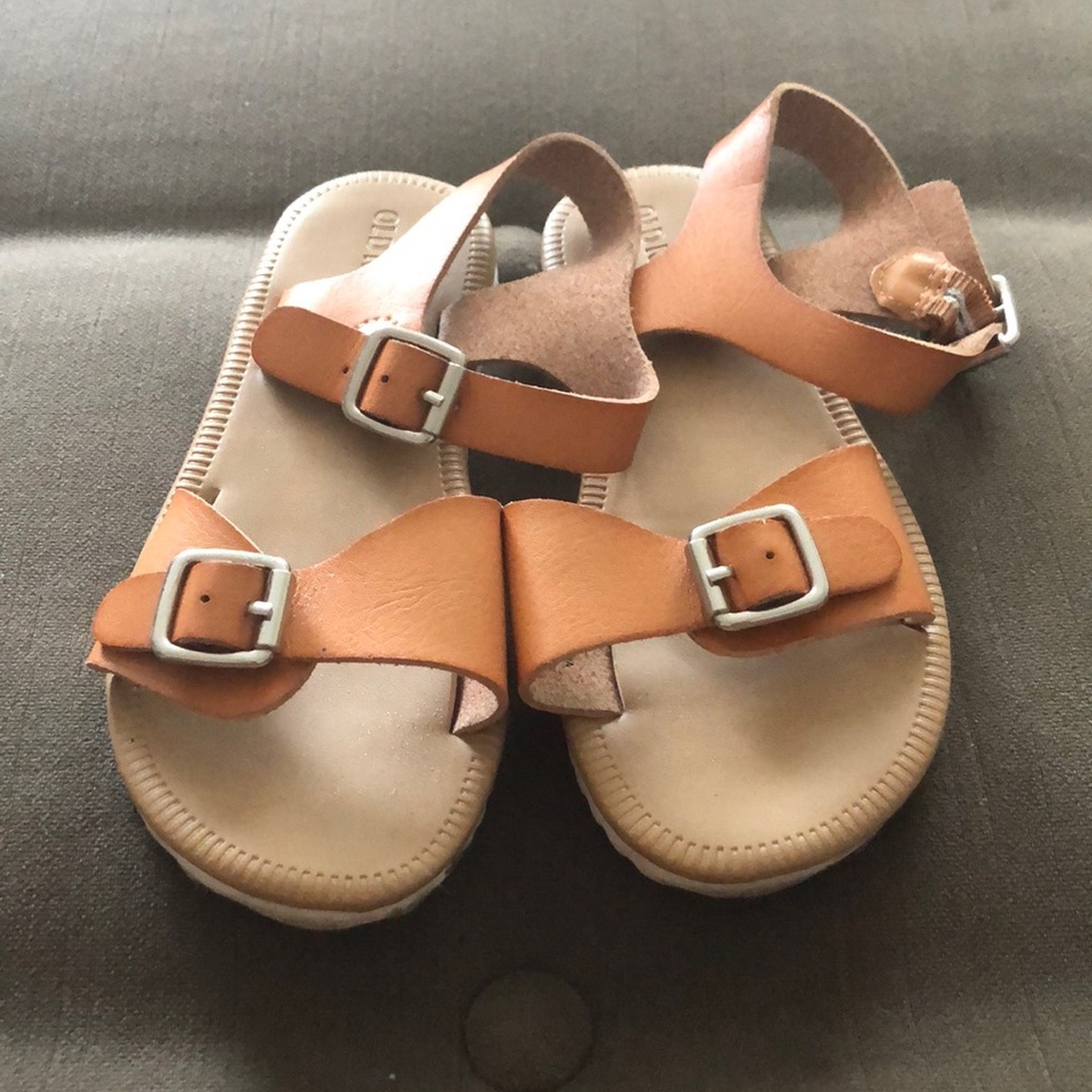 Brown Buckled Sandals